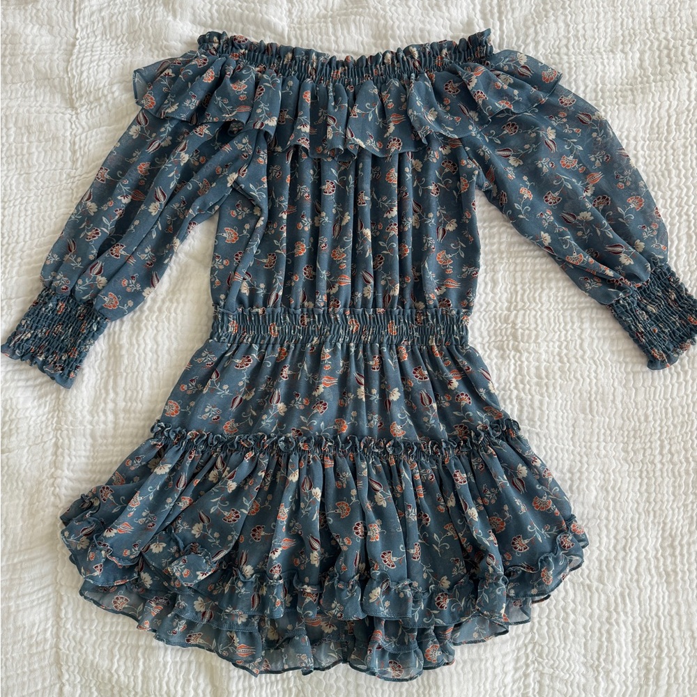 MISA Los Angeles Off The Shoulder Long Sleeve Dress